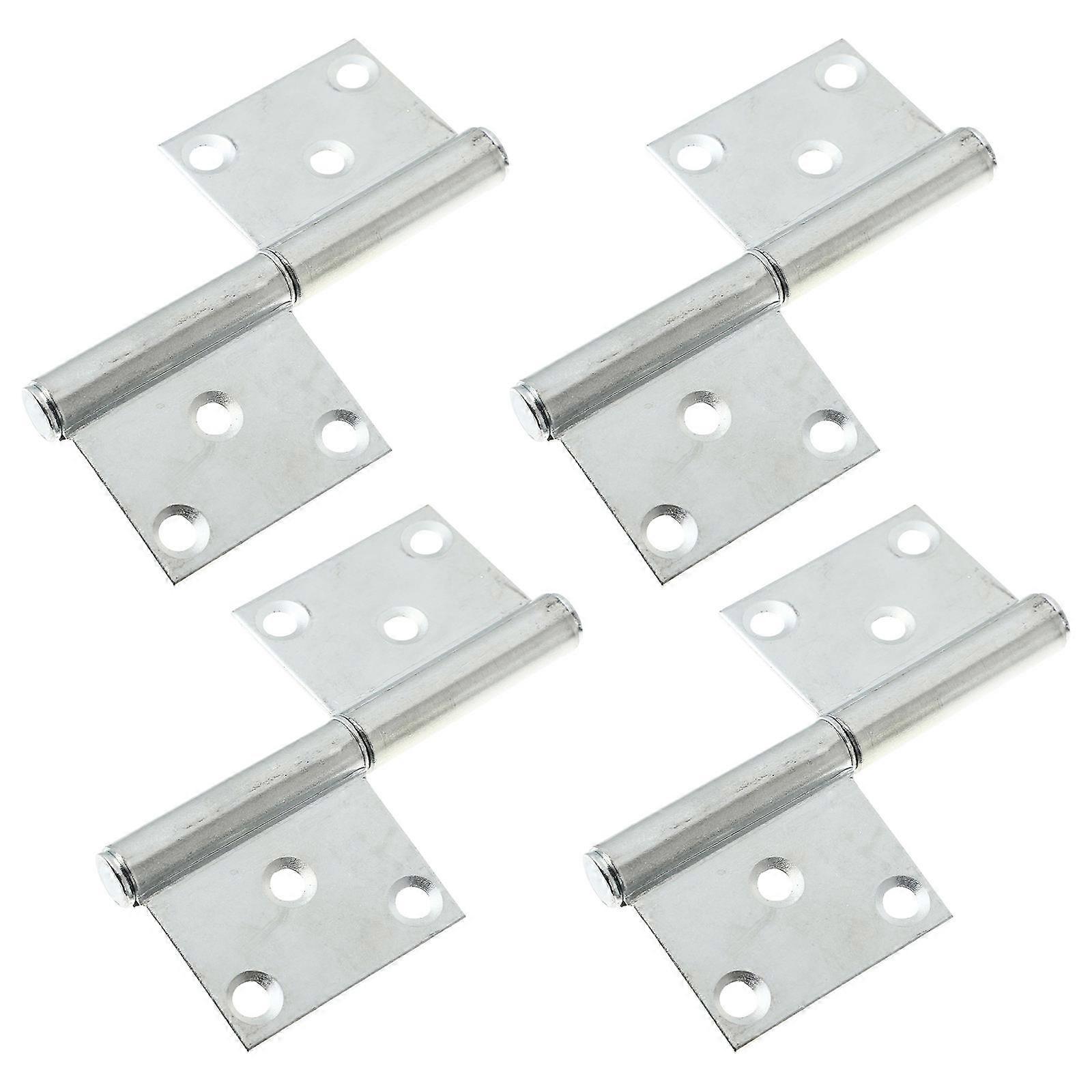 Hydraulic Hinge Flat Hinges Iron Hydraulic Buffer Hinges for Home Use 8Pcs