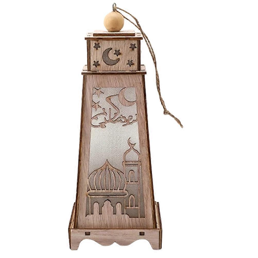 Ramadan Parties LED Lamp Eid Mubarak Decoration Hollowed Design 1Pack
