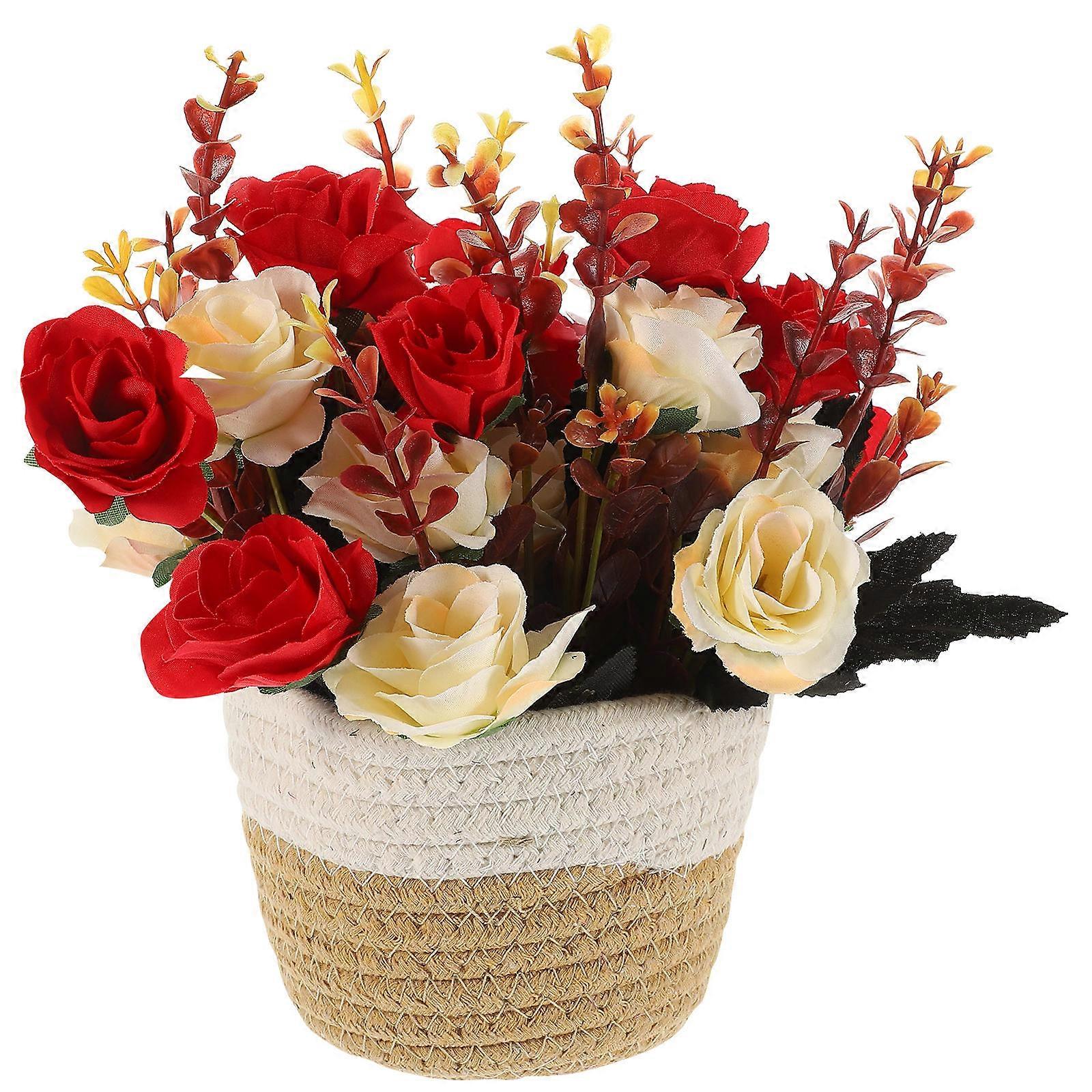 Artificial Plant in Pot Bonsai for Decoration 4Pcs Set