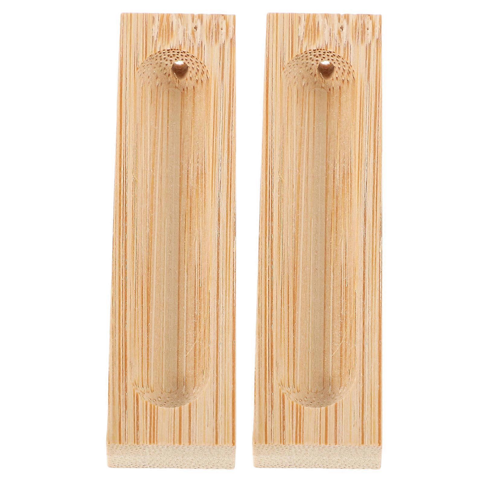 Multi-Functional Incense Holder Tray Desktop Ornament For Indoor Decoration Made Of Wood 10Pcs