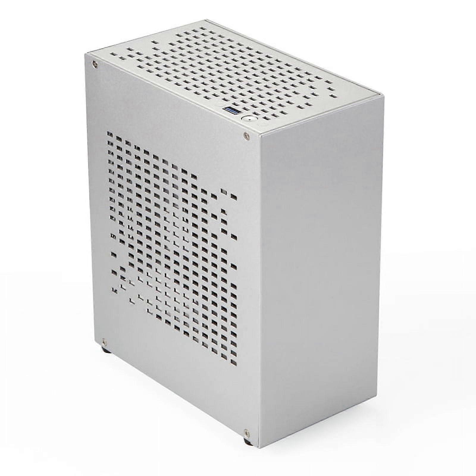 A07 Mini ITX Computer Case Chassis HTPC Host Case USB3.0 ITX Enclosure Personal Computer Chassis Desktop Box Silver