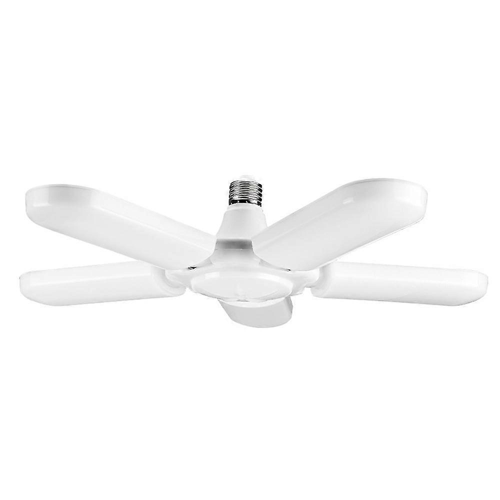 AAOMASSR E27 5 Blades LED Garage Light, Deformable Ceiling Light, Super Bright Shop Light, Compatible with E27