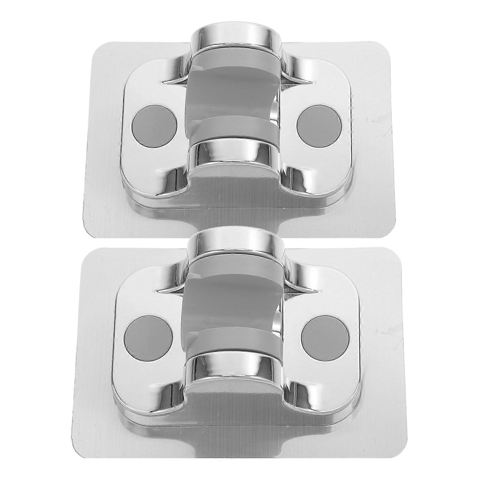 Bathroom Shower Holder Silver Plastic for Handheld Shower 6Pcs Pack