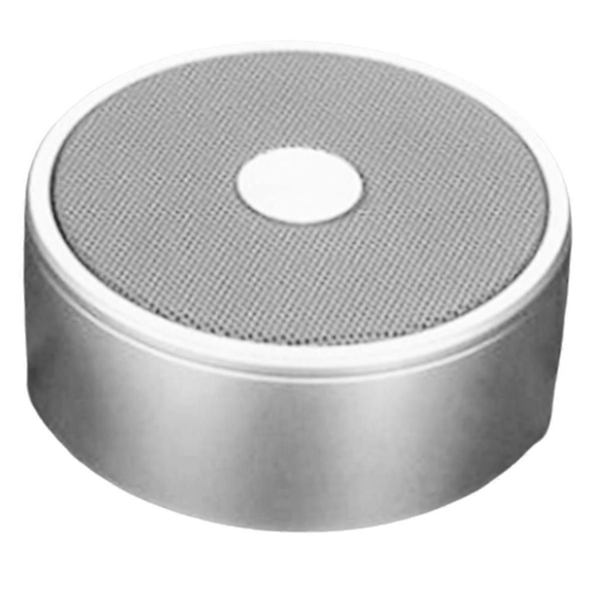 Wireless Charging Bluetooth Speaker Metal Material Speaker Silver