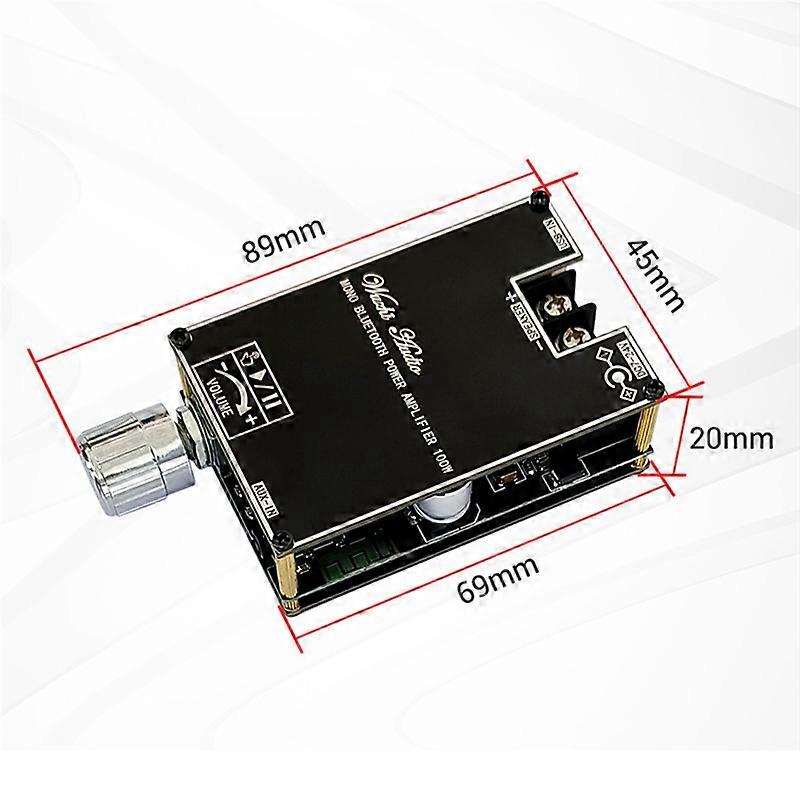 Mono 100W Bluetooth Audio Amplifier Board with Box Function