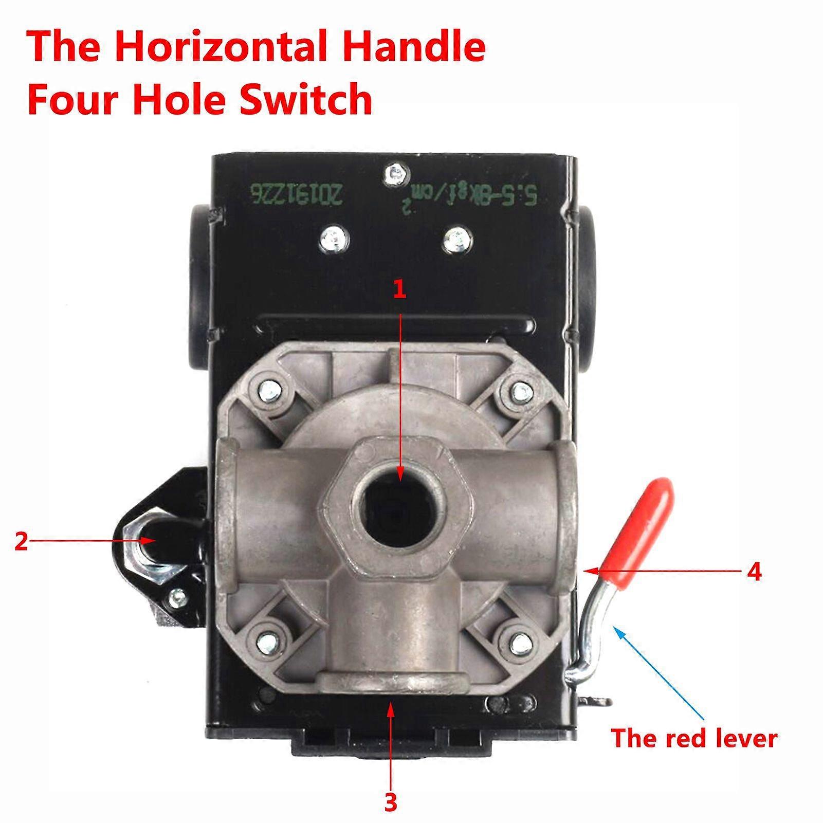 Quality Air Compressor Pressure Switch Control 95-125 PSI 4 Port