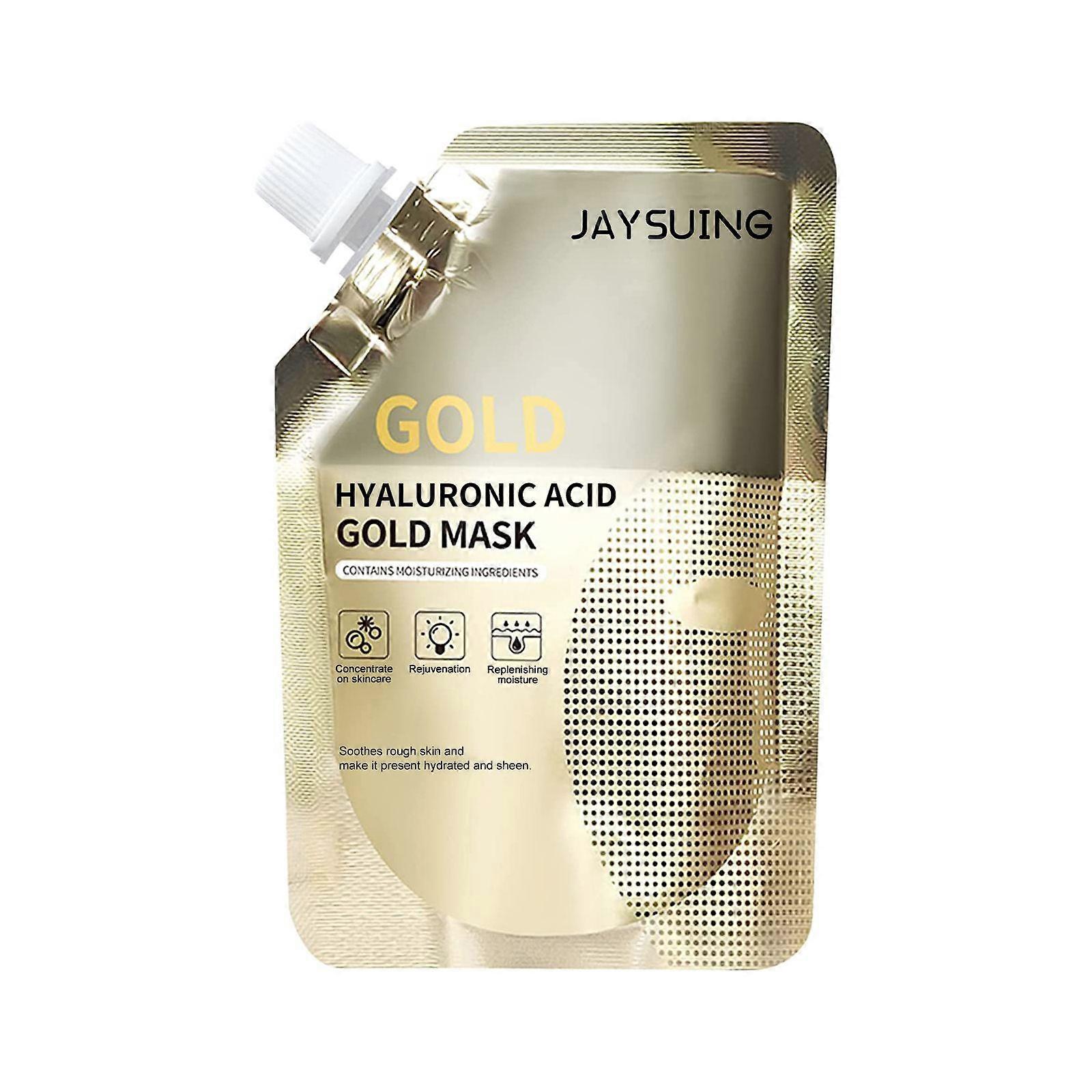 Jaysuing Retinol Gold Mask, Cleans Pores Lightens Lines Tightens Skin And Hydrates Mask