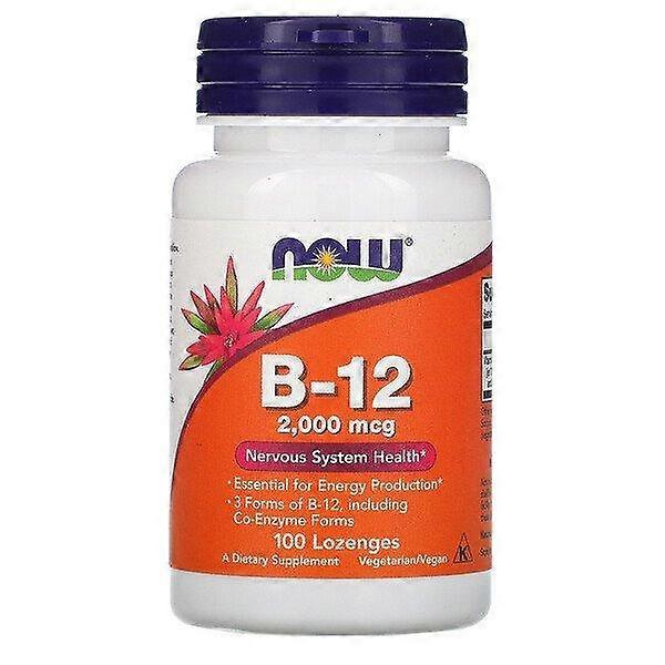 Now Foods, B-12, 2,000 mcg, 100 Lozenges