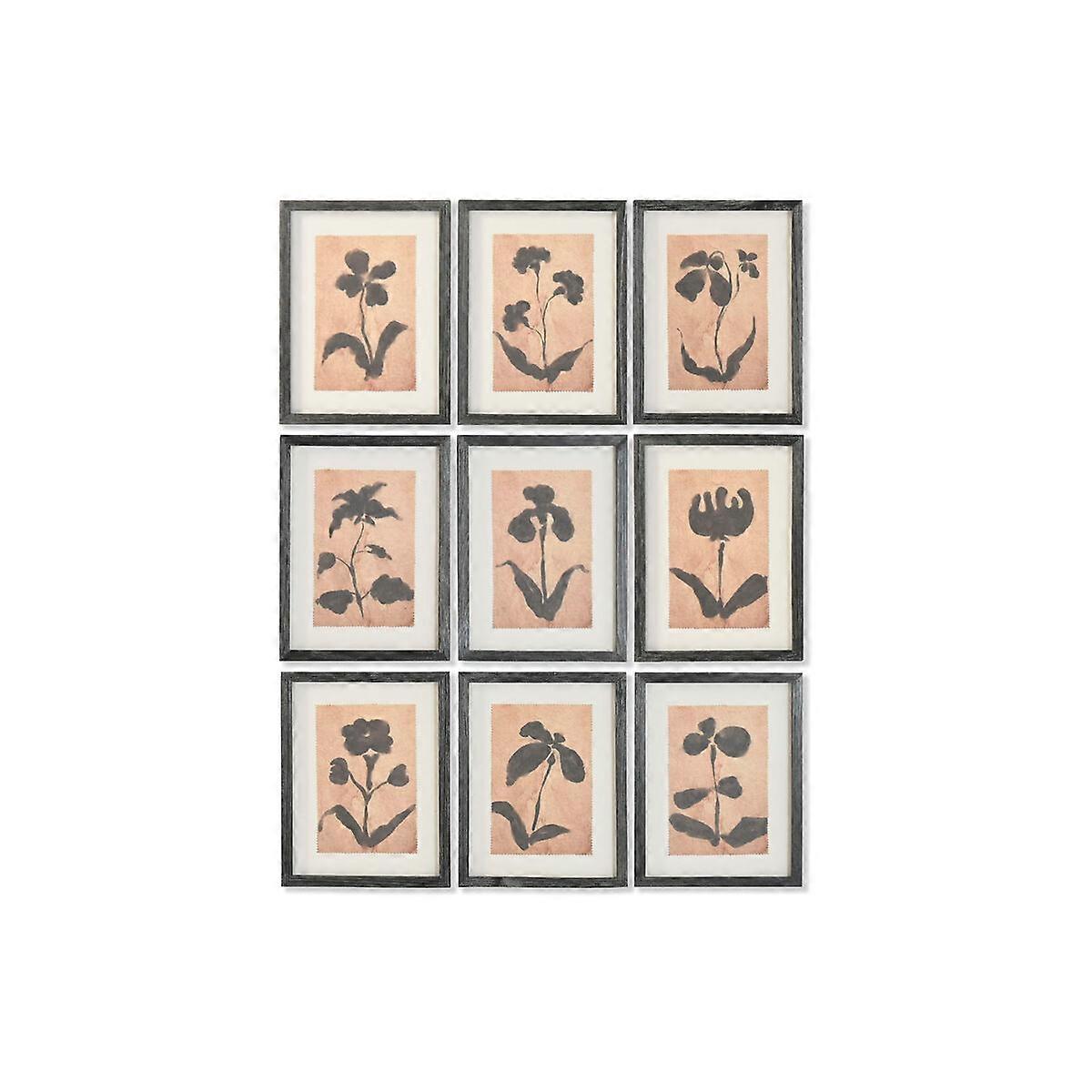 Picture Home ESPRIT Brown Black Urban Botanical Plants 30 x 2 x 40 cm (9 pieces)