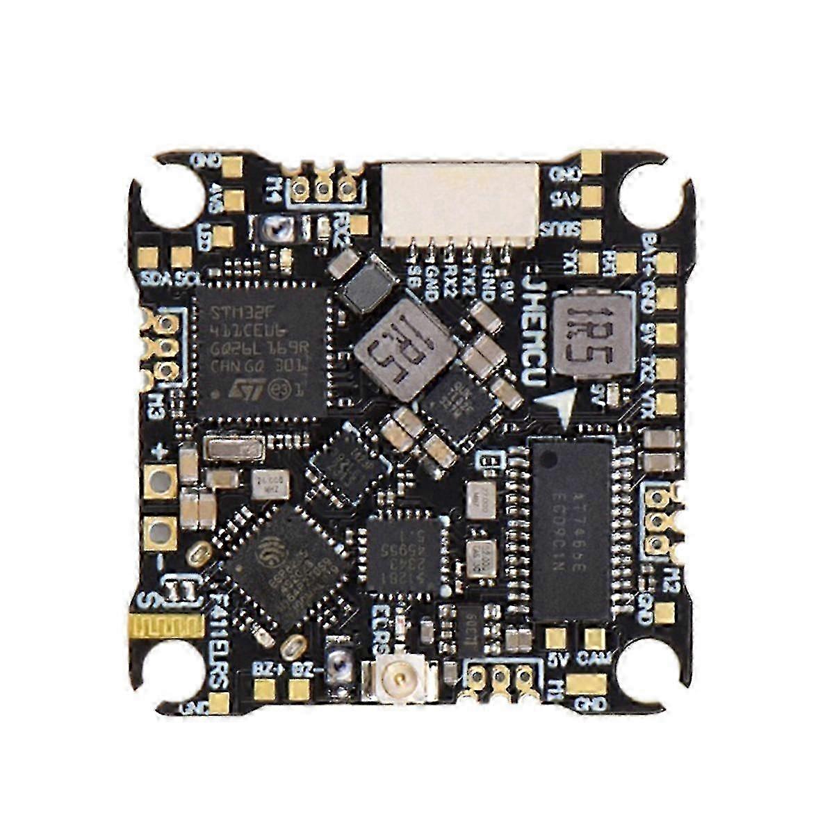 JHEMCU for F411ELRS AIO Flight Controller ESC 2.4G AIO 1S 2S Crossover Flight Control ELRS 12A ESC H