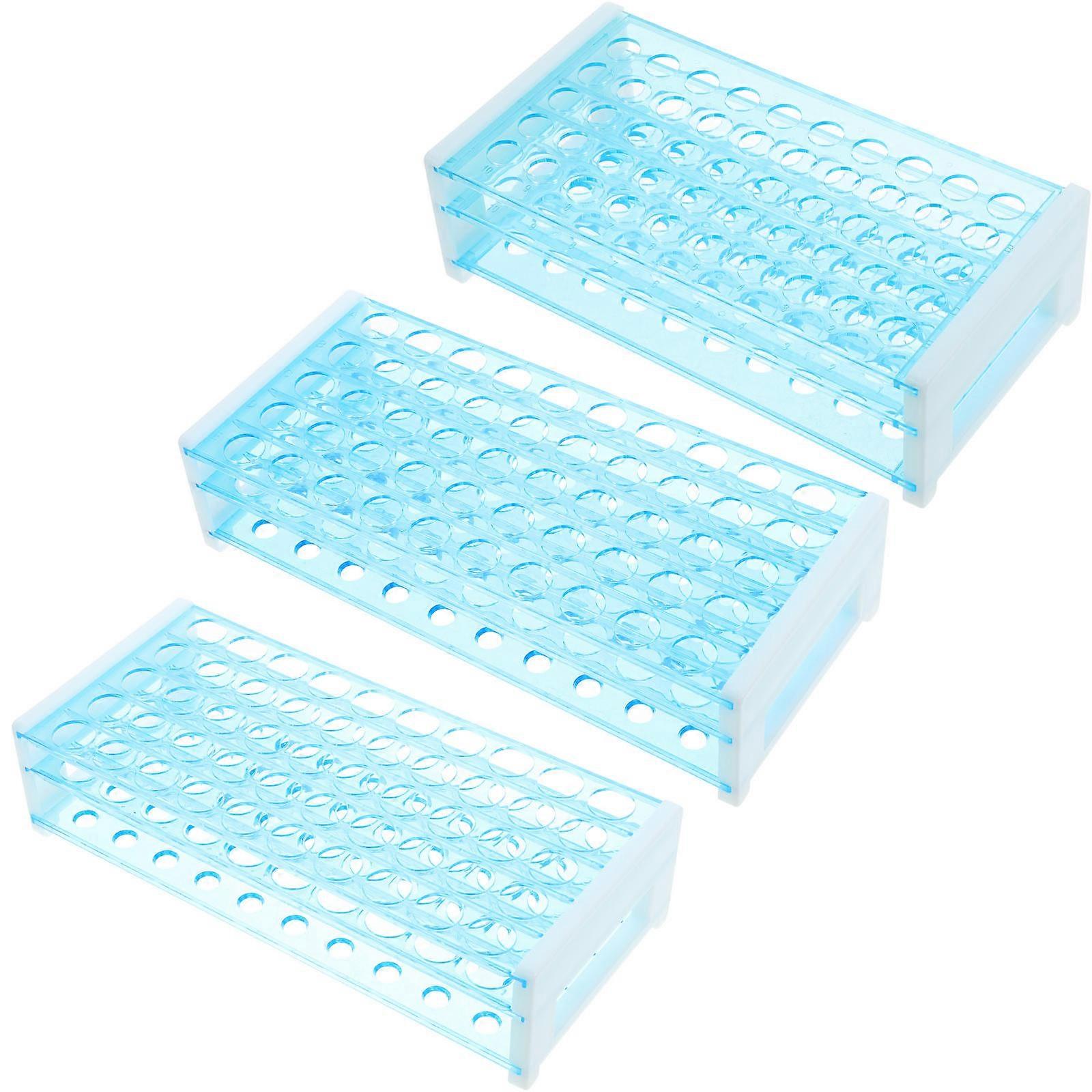 Test Tube Rack Tube Stand for Storage Use 3Pcs Laboratory Holder