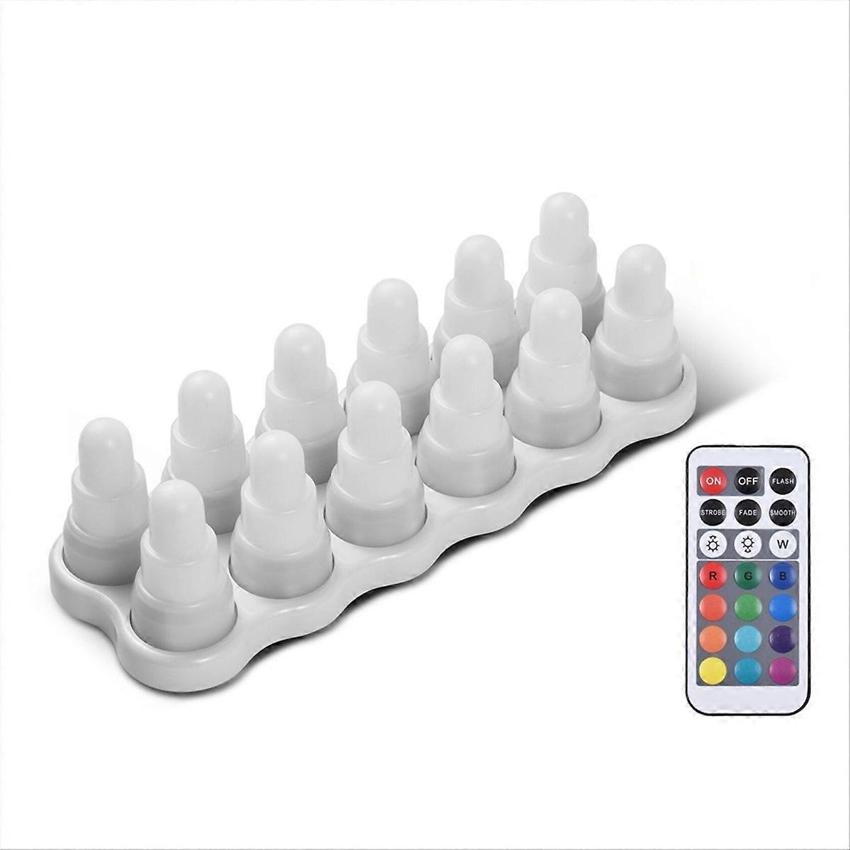 Lampe à bougie électronique rechargeable à LED RVB, idéale pour un mariage ou une maison