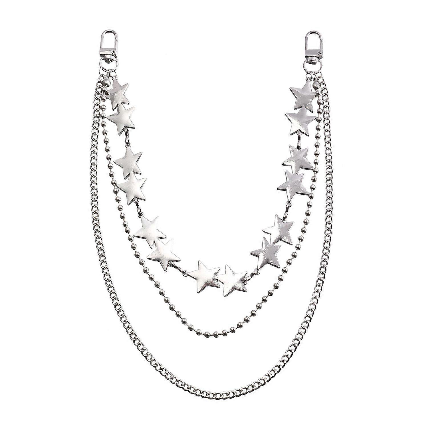 Multi-layer Stackable Metal Waist Chain for Women, Vintage Style Autumn Winter Jeans Accessory