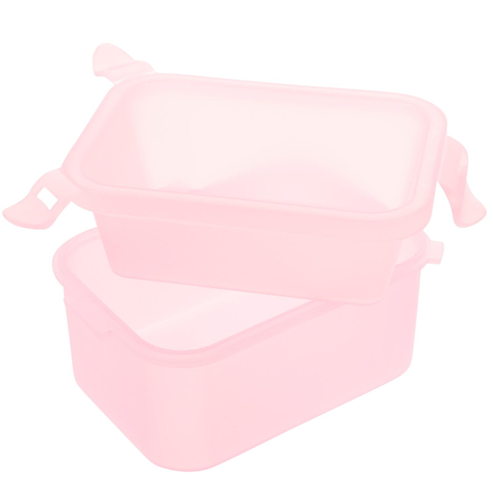 Double Layer Nail Soaking Bowl Manicure Use for Cuticle Softening 2Pcs