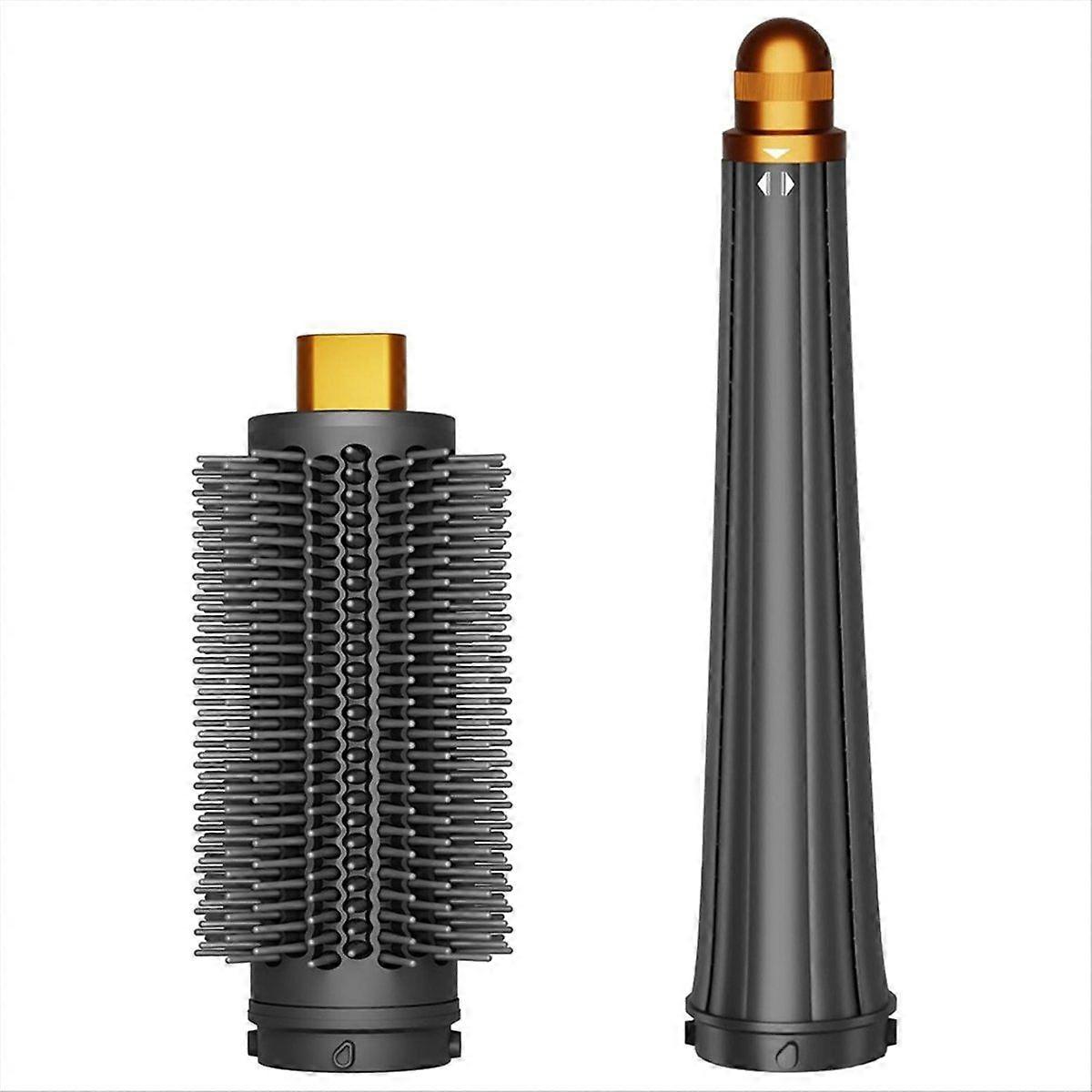 Round Volumizing Brush and 0.78in-1.4in Conical Long Barrels for HS01 HS05 HS08 Curling Iron Attach