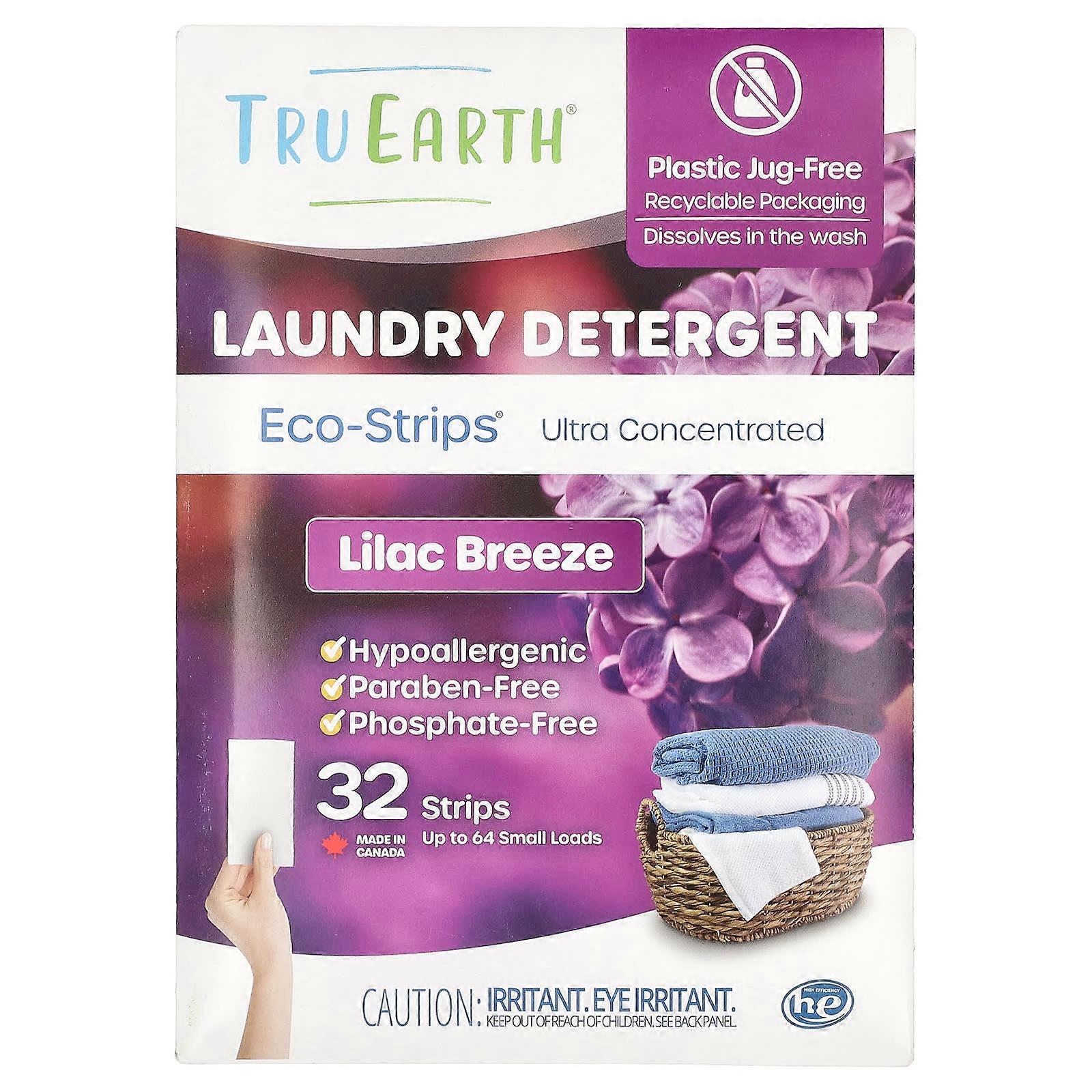 Eco-StripsÃÂÃÂÃÂÃÂ¬ÃÂÃÂÃÂÃÂ, Laundry Detergent, Ultra Concentrated, Lilac Breeze, 32 Strips