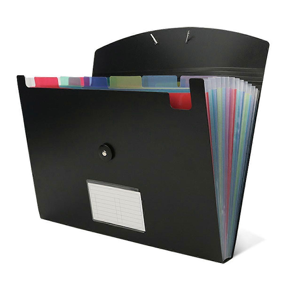 Accordian File Organizer 13 Pocket Expanding File Folder Color