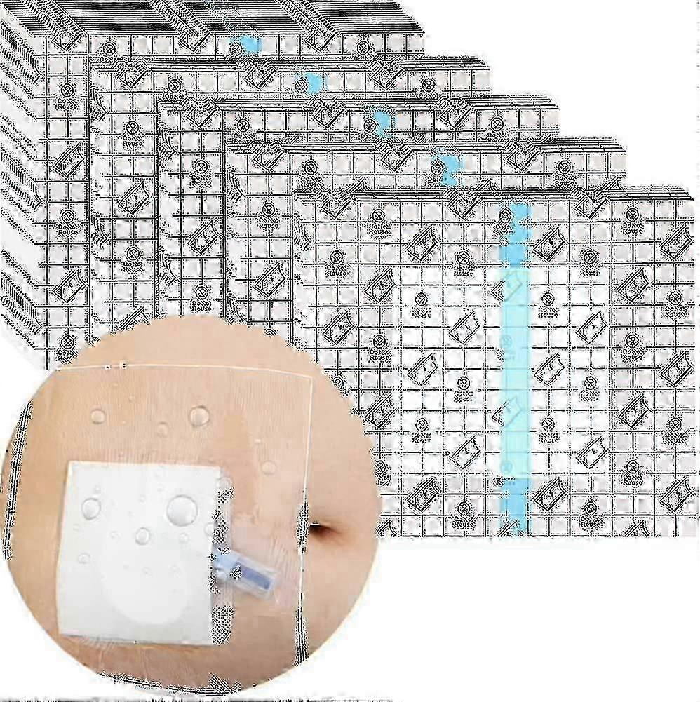 קטטר דיאליזה עמיד למים כיסוי מקלחת מגן 10x12 אינץ 'עם כרית מרכזית נון סטיק קו תחבושת תיקון חבישה פצעים יציאת חזה pd פריטון