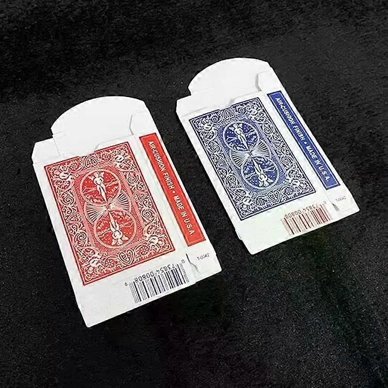 10Pcs Empty Playing Card Box Magic Accessories Red/Blue Poker Deck Case Magician Card Magic Tricks Props Original Old Version