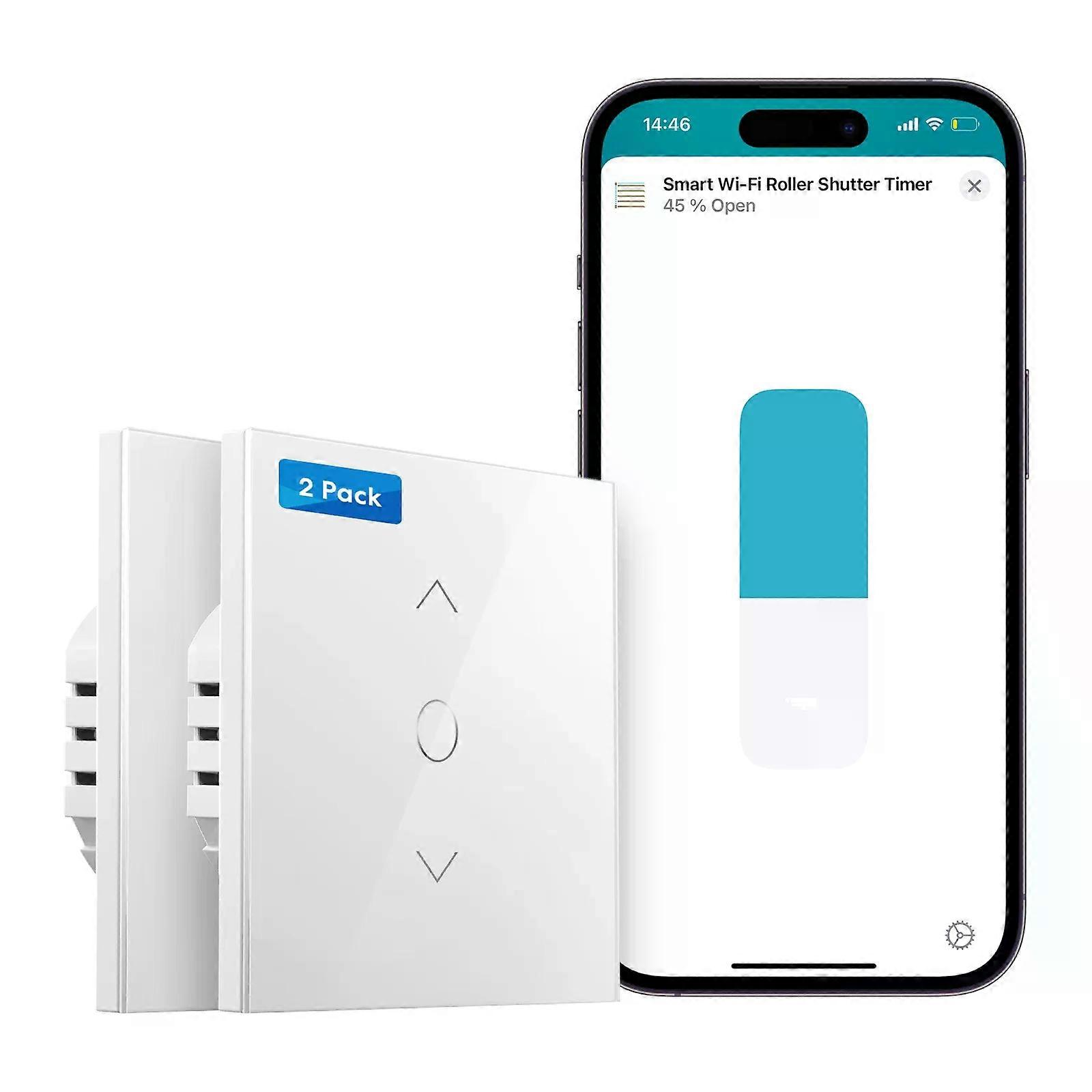 Meross HomeKit Smart Wi-Fi Roller Shutter Timer Electric Motor Curtain Blind Switch EU/UK Version Support Alexa Google Assistant