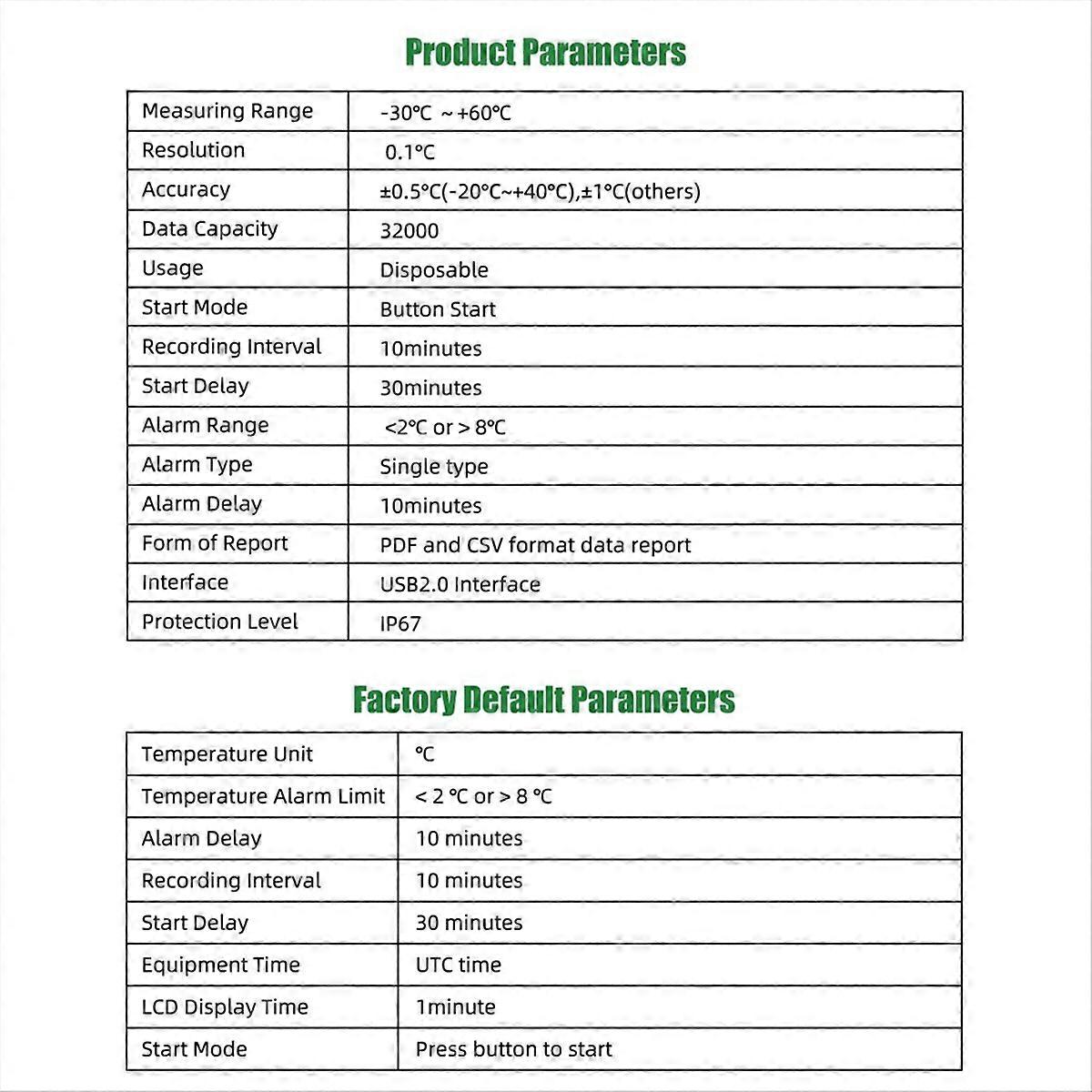 Ψηφιακός καταγραφέας θερμοκρασίας USB με οθόνη