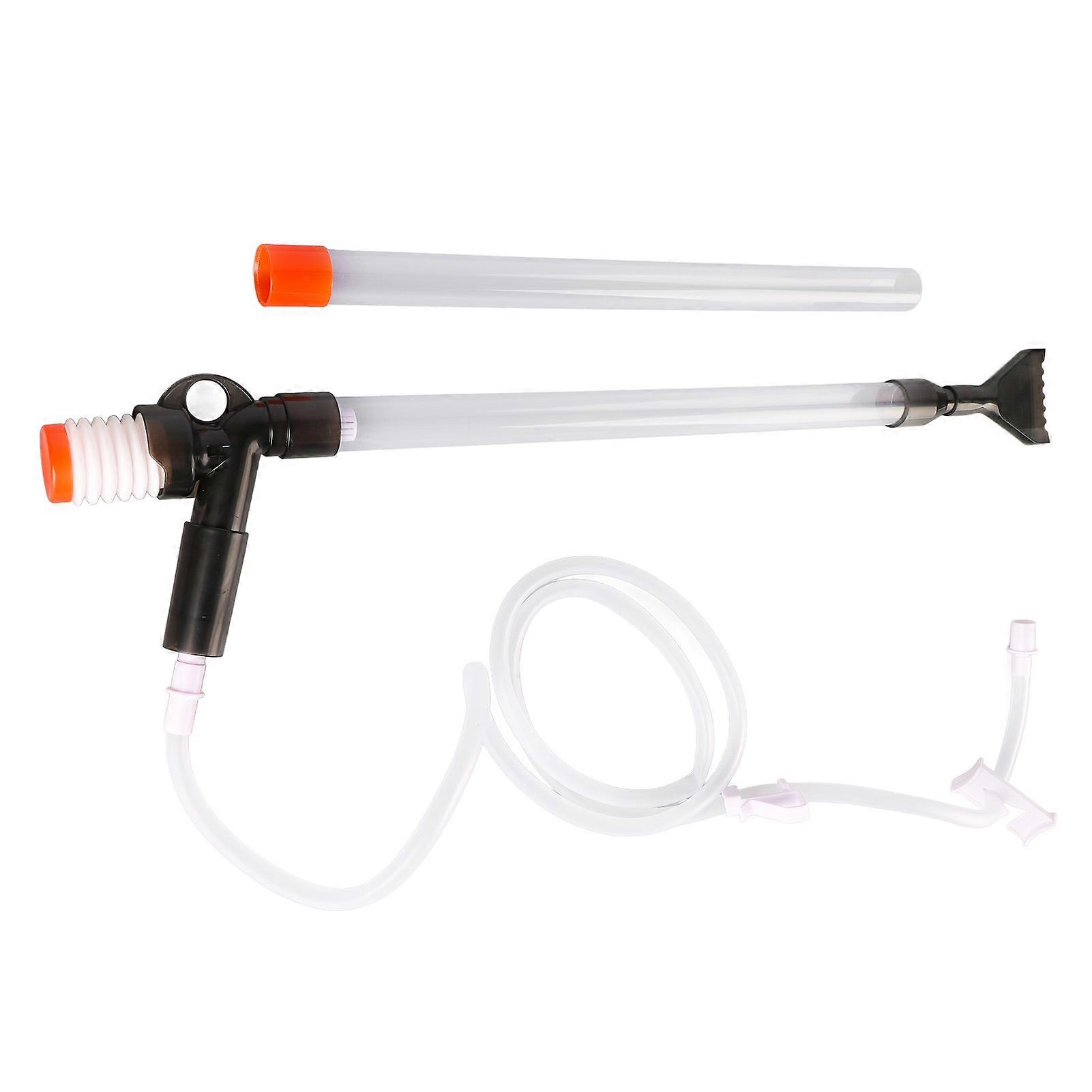 Manual Aquarium Water Changer Safe Efficient Fish Tank Gravel Cleaner with Air Pressing Button for Sand Algae 
