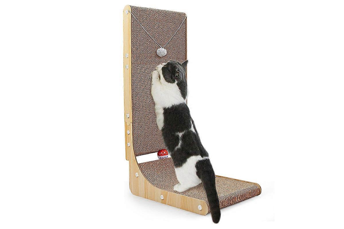 Cat Scratcher Scratching Board Corrugated Cardboard Scratch L Shape
