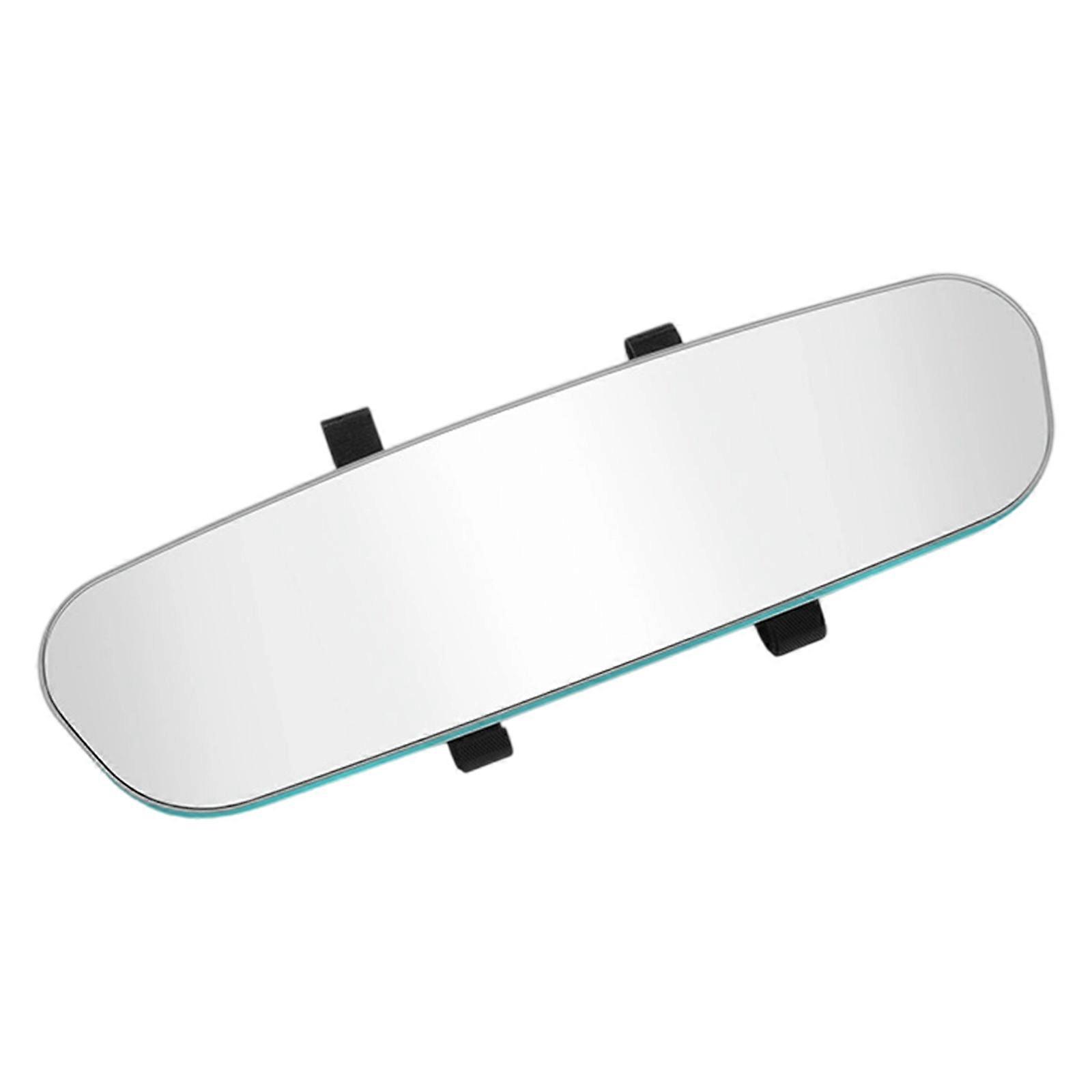 Frameless Anti Glares Curved Rearview Mirror with Wide Angle View & Strong Construction Interior Car Mirror for Car Multicolor