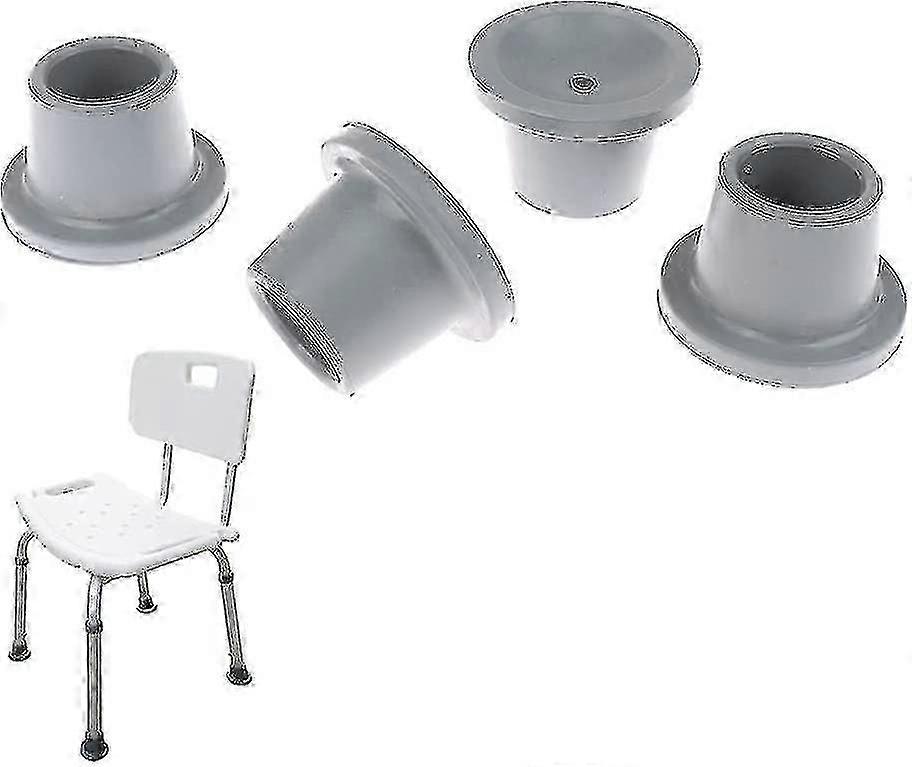 Embouts en caoutchouc pour chaise de douche - 4 pieds de remplacement antidérapants 28mm