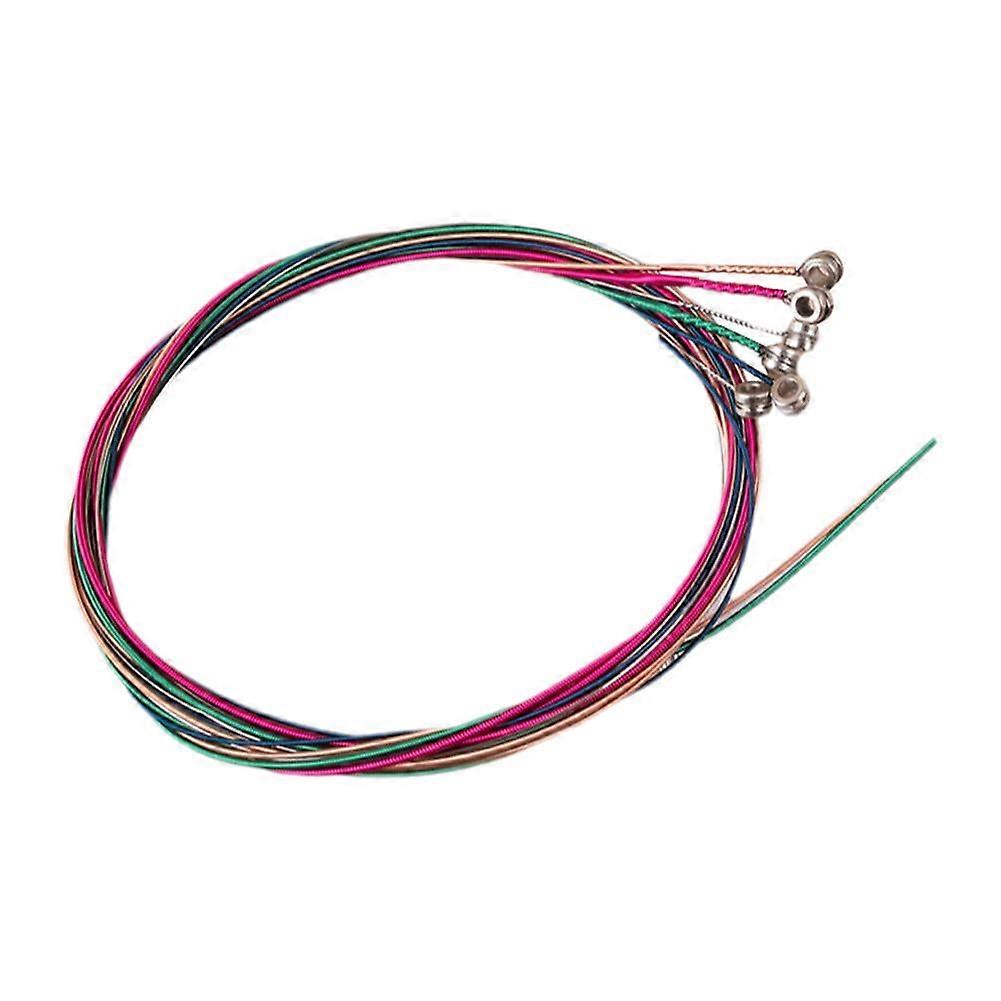 Colored Phosphor Bronze 6-String Acoustic Guitar Set Rust-Proof Coated L8F6