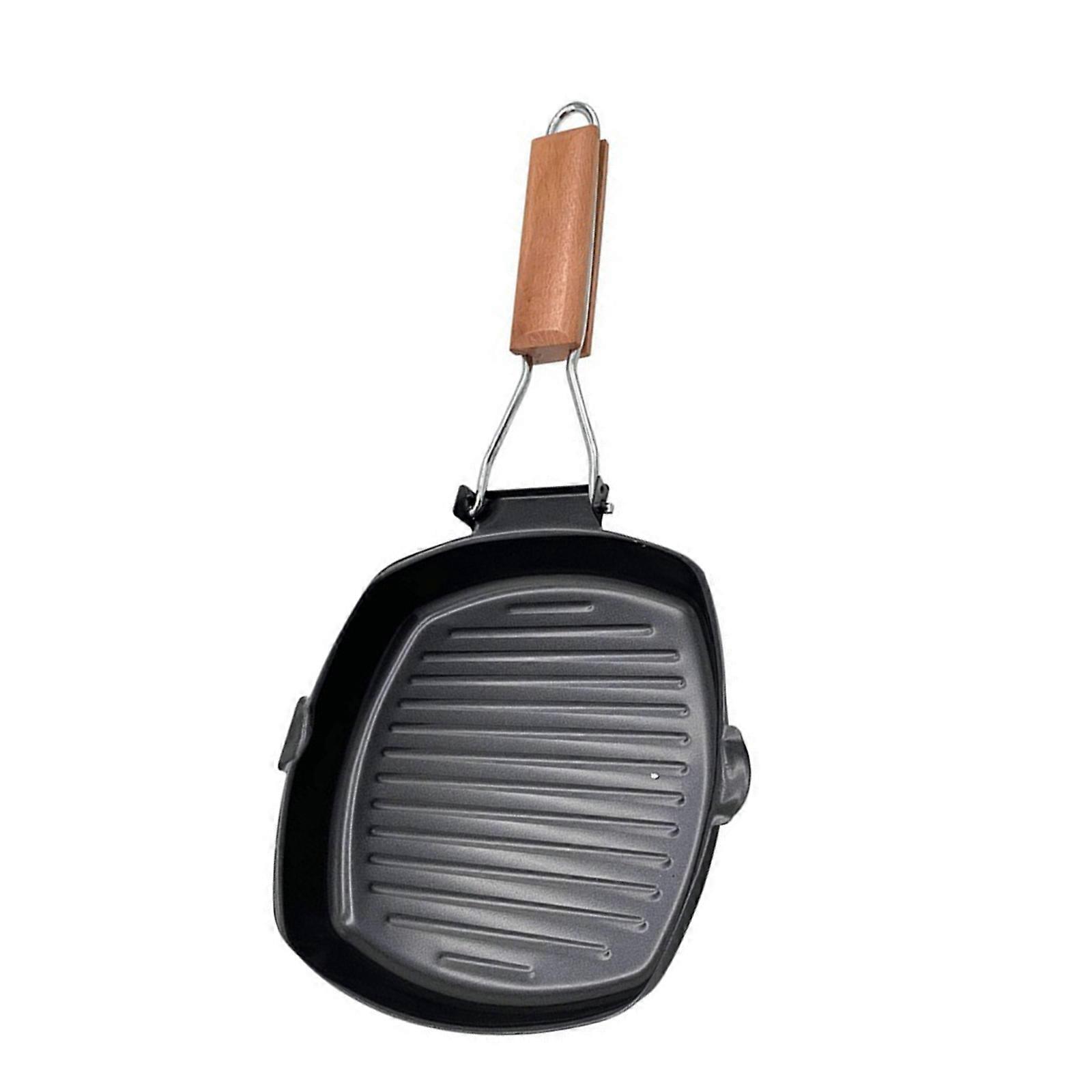 High Temperatures Resistant Griddles Nonstick Steak Pan With Detachable Handle Perfect For Camping And Small Kitchens Multicolor