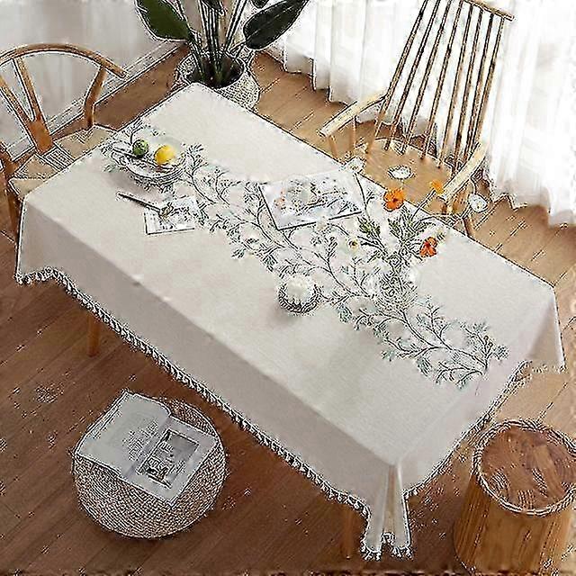 Nordic Style Ins Style Dining Table Cloth Coffee Table Fabric Cotton And Linen Rectangular Simple Tablecloth Table Runner Table
