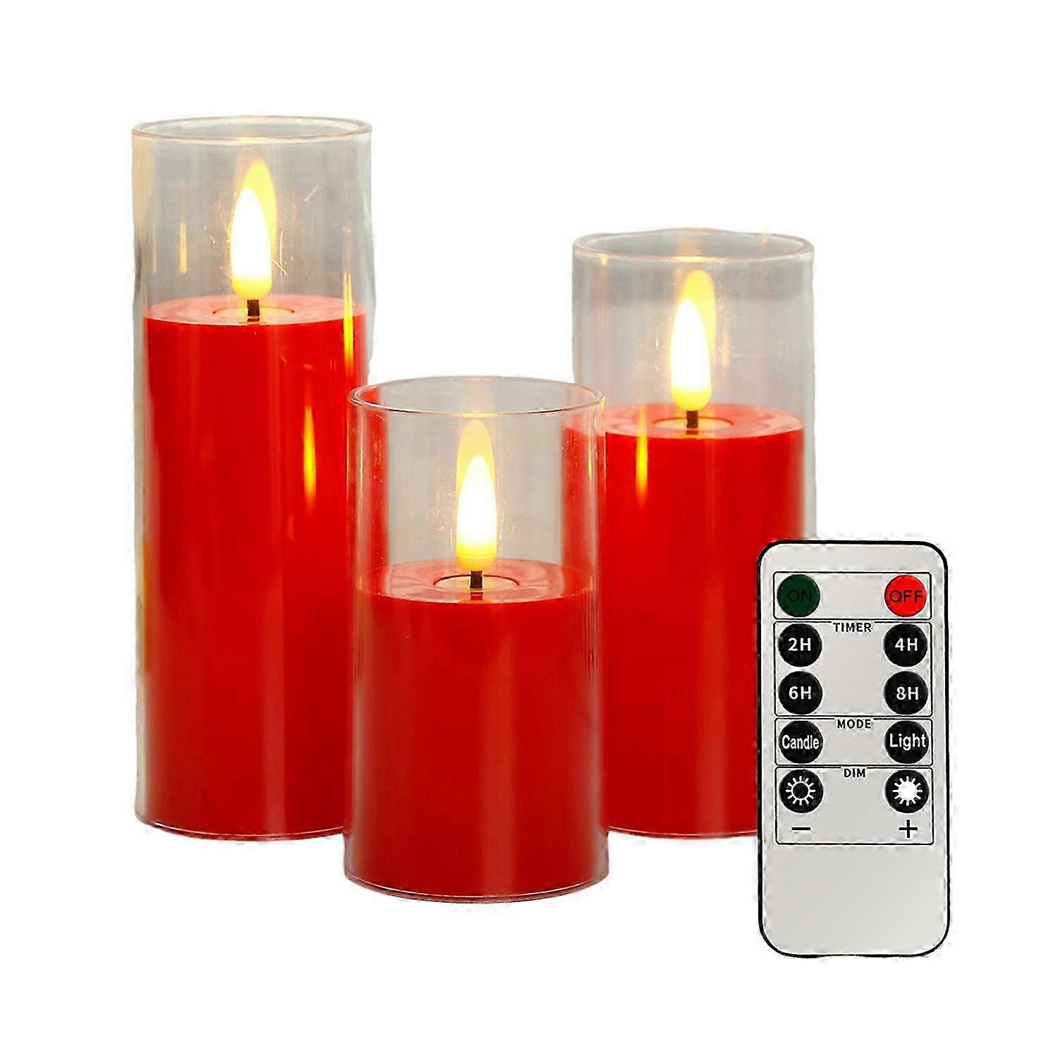 Candle Light, Flameless LED with Remote Control, Battery Included, Home Decor, Festive Ambiance