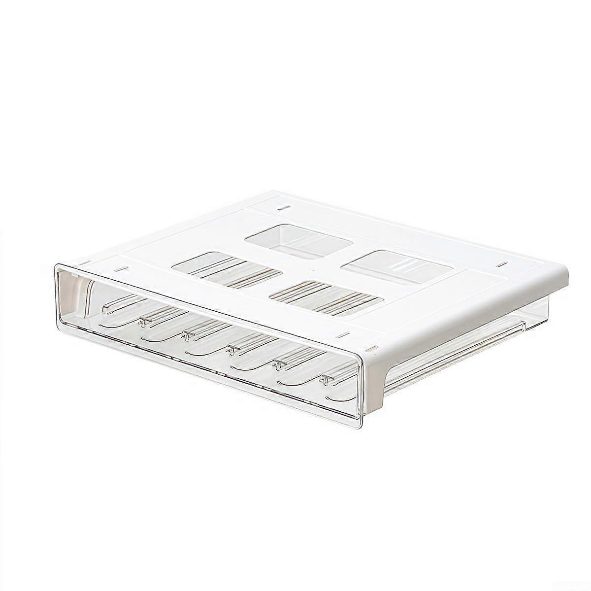 Under Counter Coffee Pod Holder Rack With Angled Locking Mechanism Holds Up To 30 Capsules Slim UnderCabinet Storage