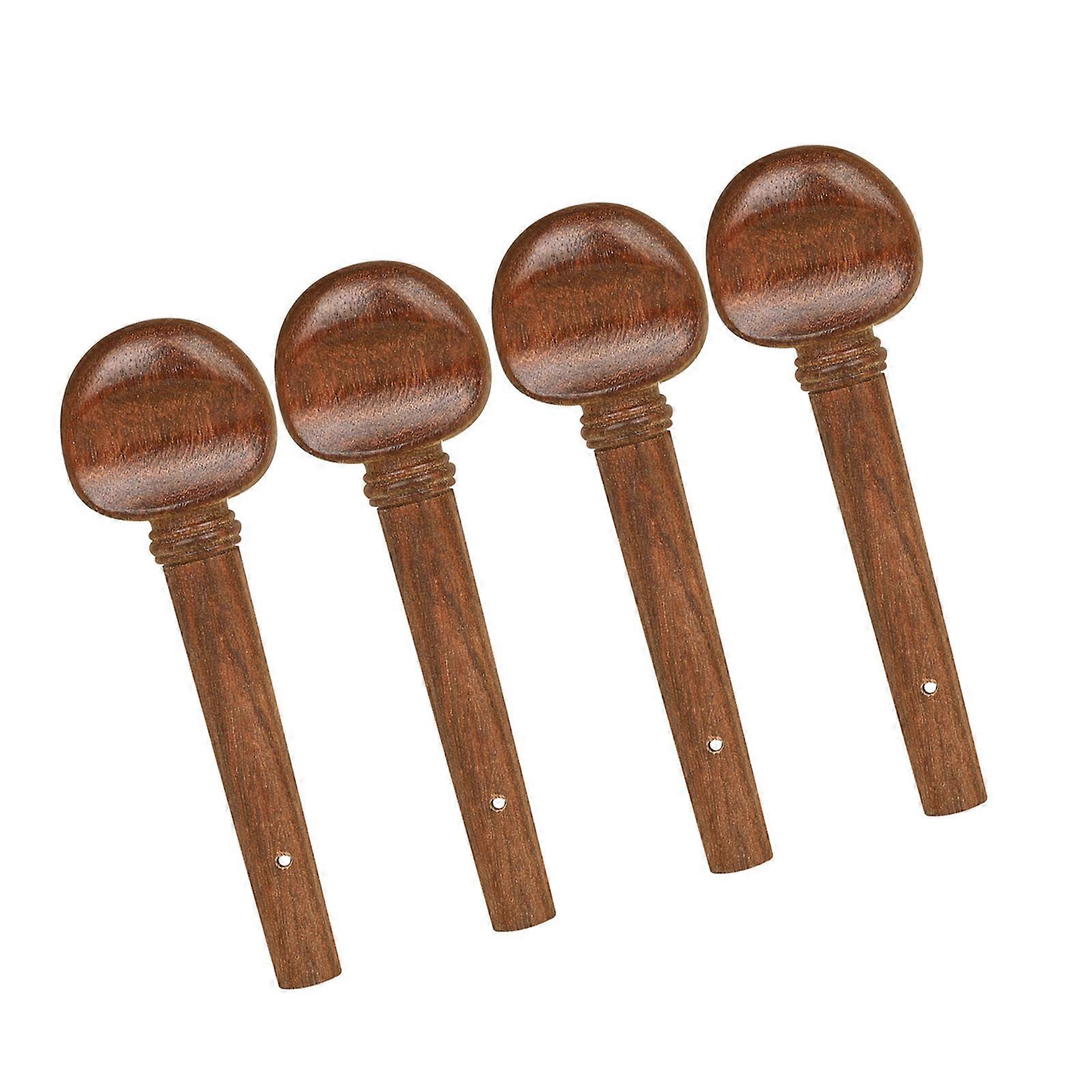High Quality Rosewood Violin Tuning Pegs 4/4 Full Size Optimized for Accurate Pitch Control and Longevity Multicolor