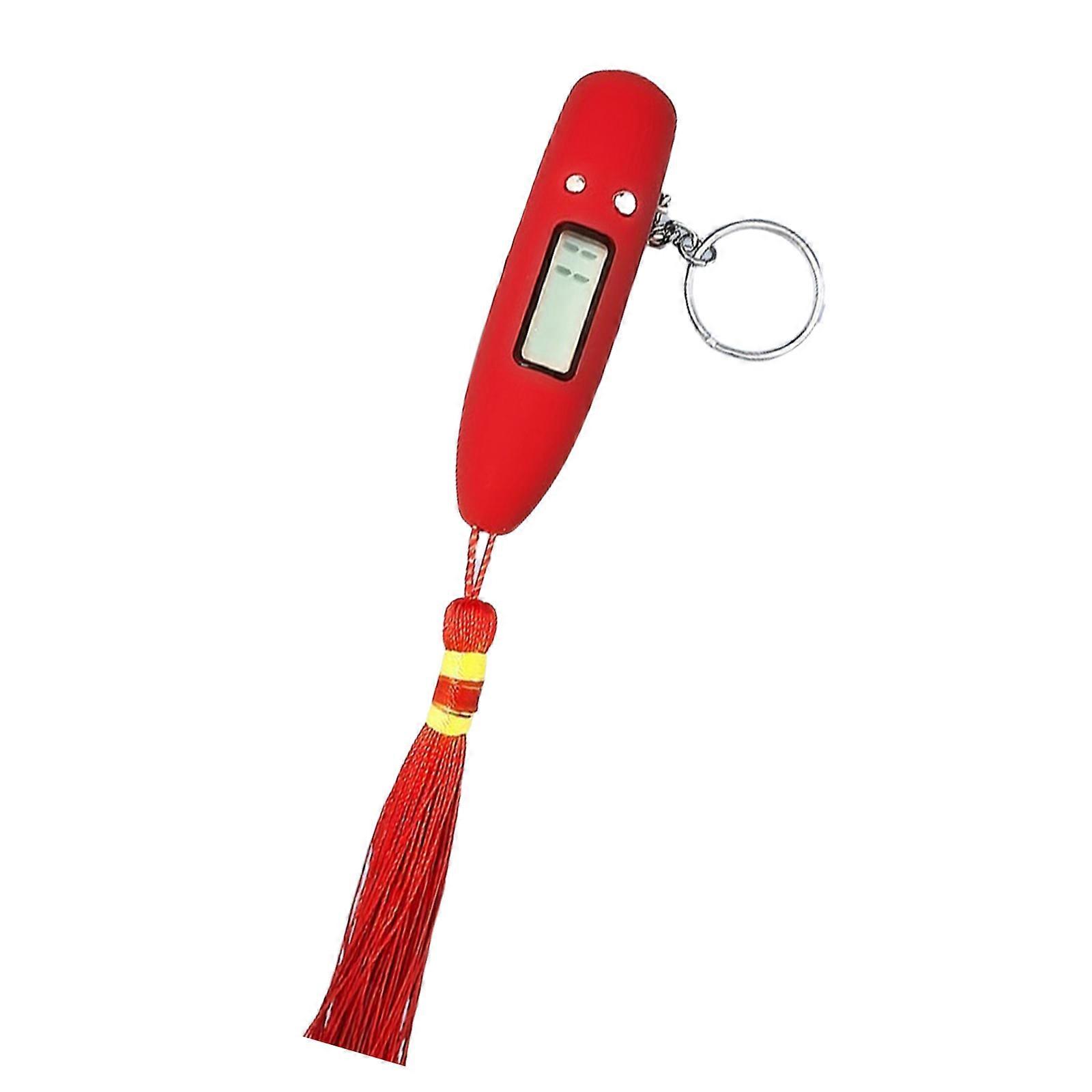 Handheld Electrical Digital Counter Portable Finger Counter Prayer Relaxation Tool Decompression Gift for Stress Relief  Red