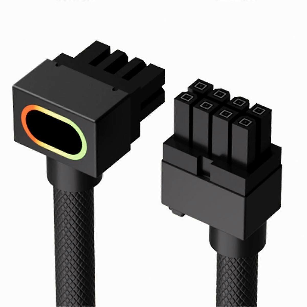 AIJS 8Pin CPU Extension Cable with ARGB Computer Power Cable 25-26