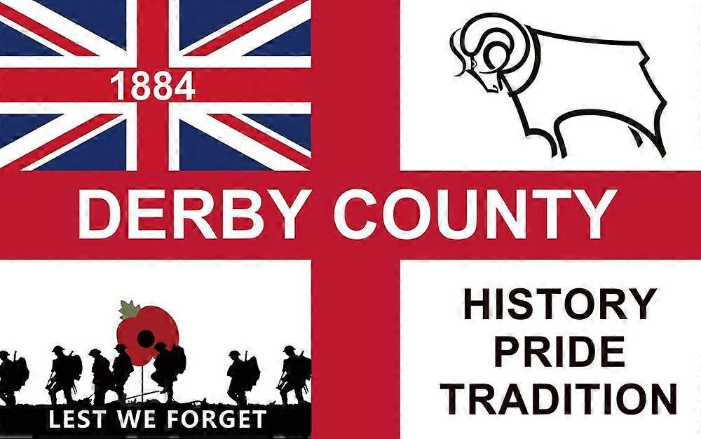 Derby County fodboldklubs flag
