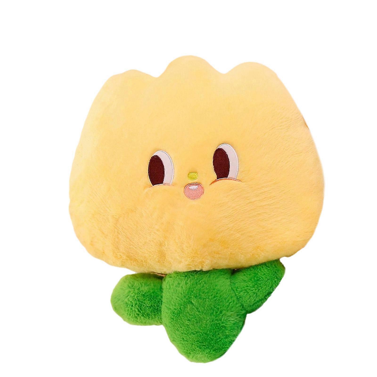 Plush Stuffed Toy Throw Pillow With Smiling Face Moon/Star/Flower Shape Design Furry Cushion For Couch Car Decoration Multicolor