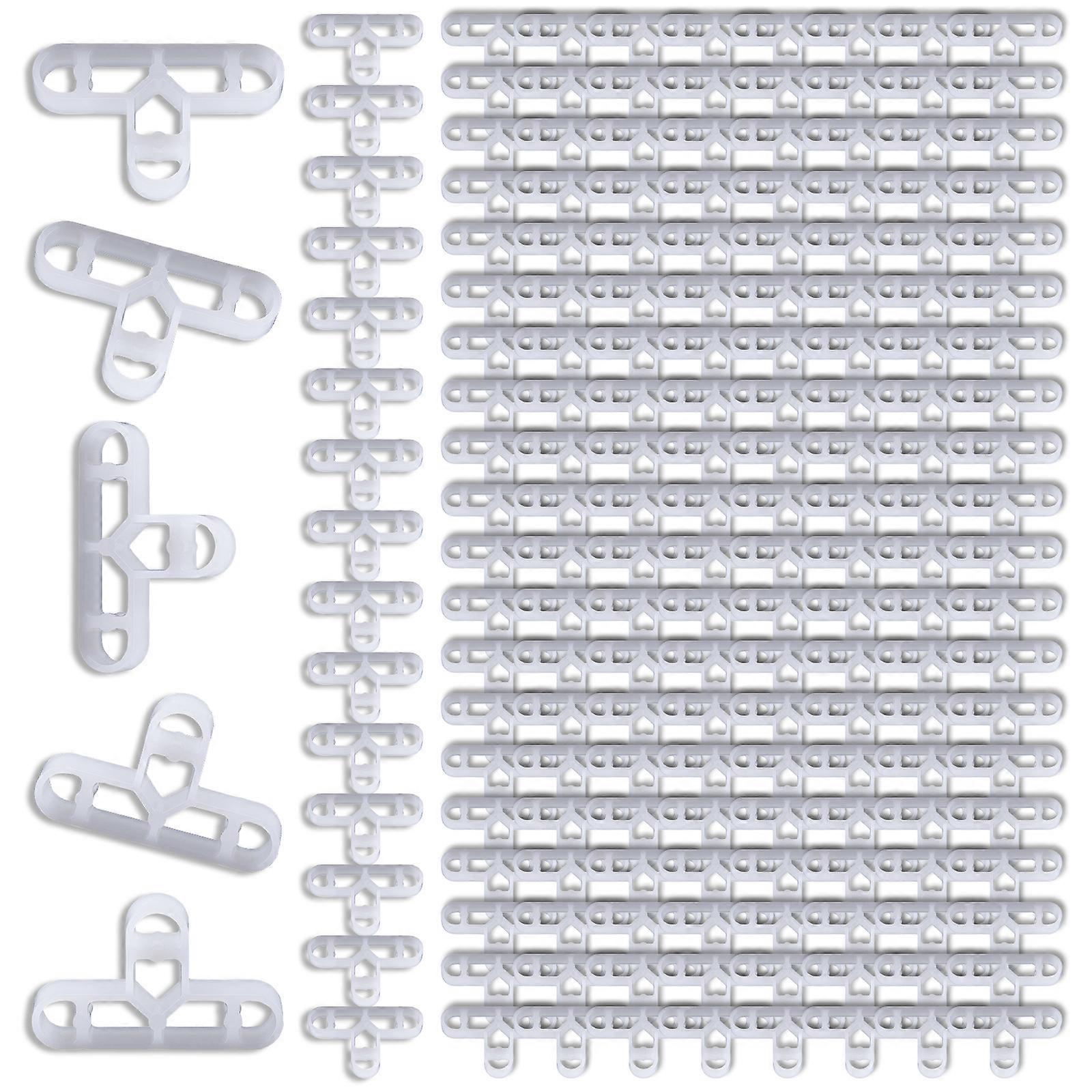 200pcs 10mm Practical 3/8 Inch Flooring and Brick Veneer Spacers Portable User Friendly Designs for Easy Installation Multicolor