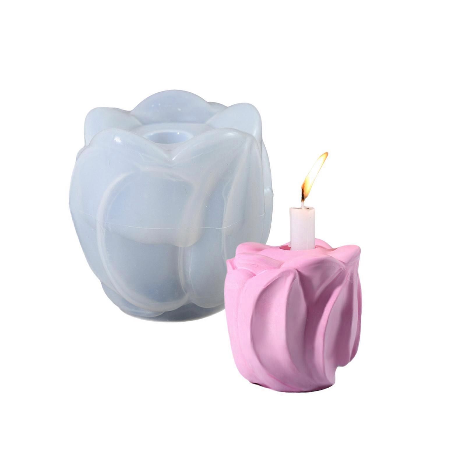 Practical Sturdy Silicone Flower Candle Stand Mold Aesthetics and Multifunctional for Household and Event Daily Use Multicolor