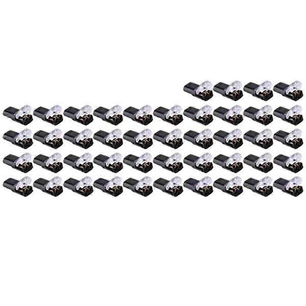 44Pcs Double-Wire Plug-In Connector, Pluggable LED Wire Connectors with Locking Buckle Fast Connect Wire Connectors