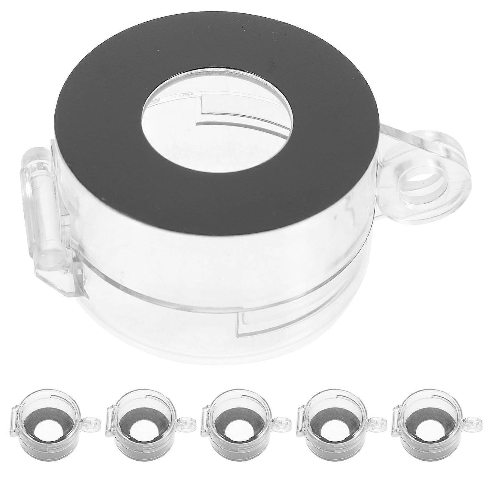 6pcs Emergency Stop Button Cover Clear Button Protector Protective Cover