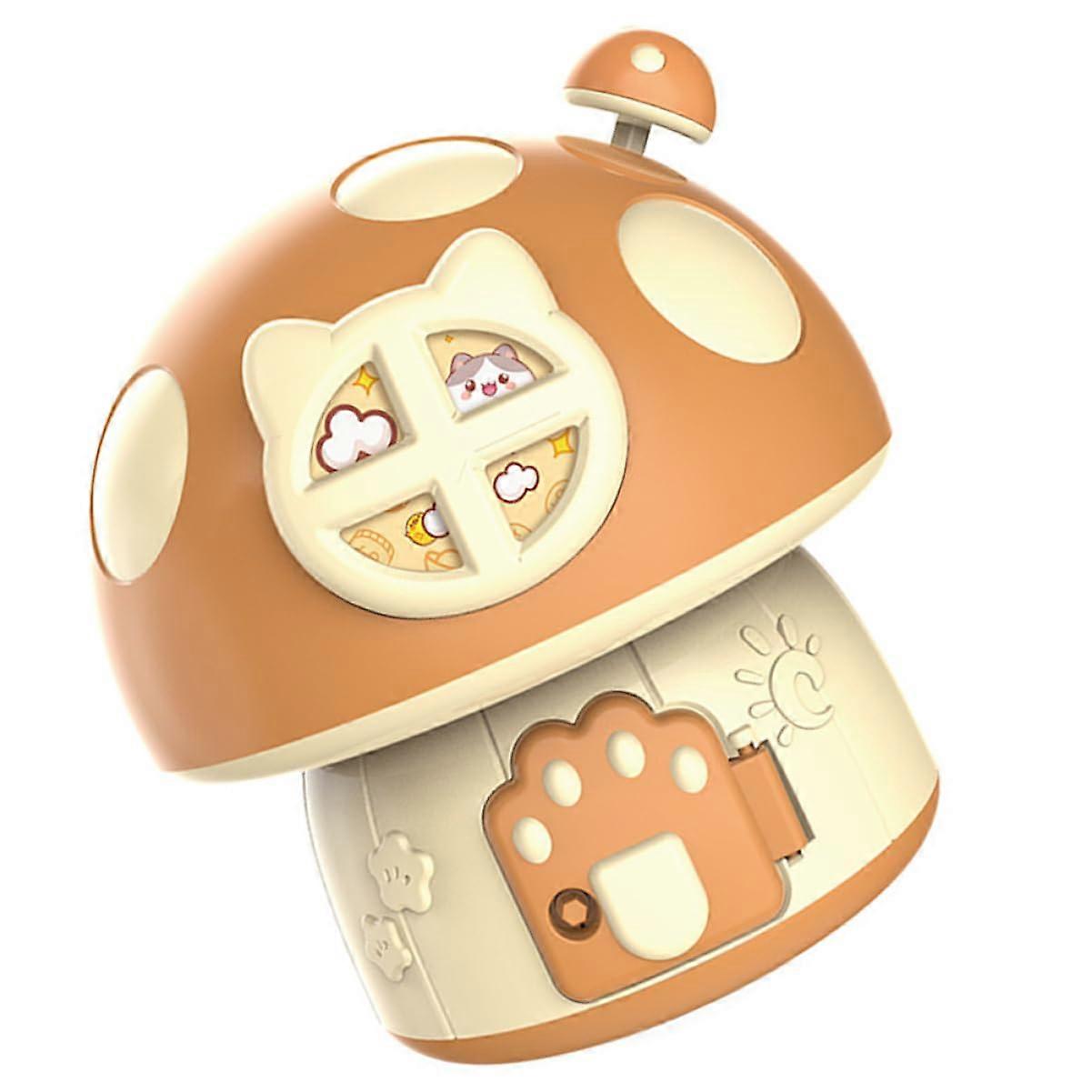 Mushroom Shape Piggy Bank Coin Jar for Kids Desktop Decoration Easy to Clean Saving Box