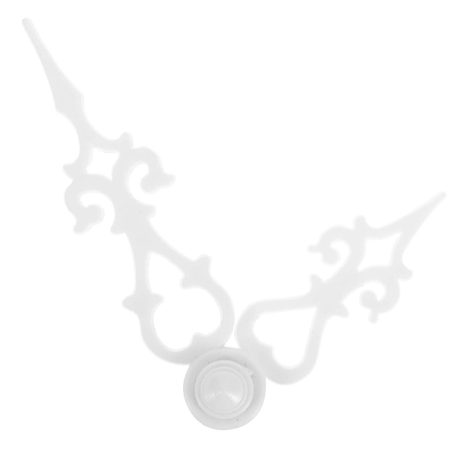 Clock Hands Replacement for DIY Clock Supplies White Plastic