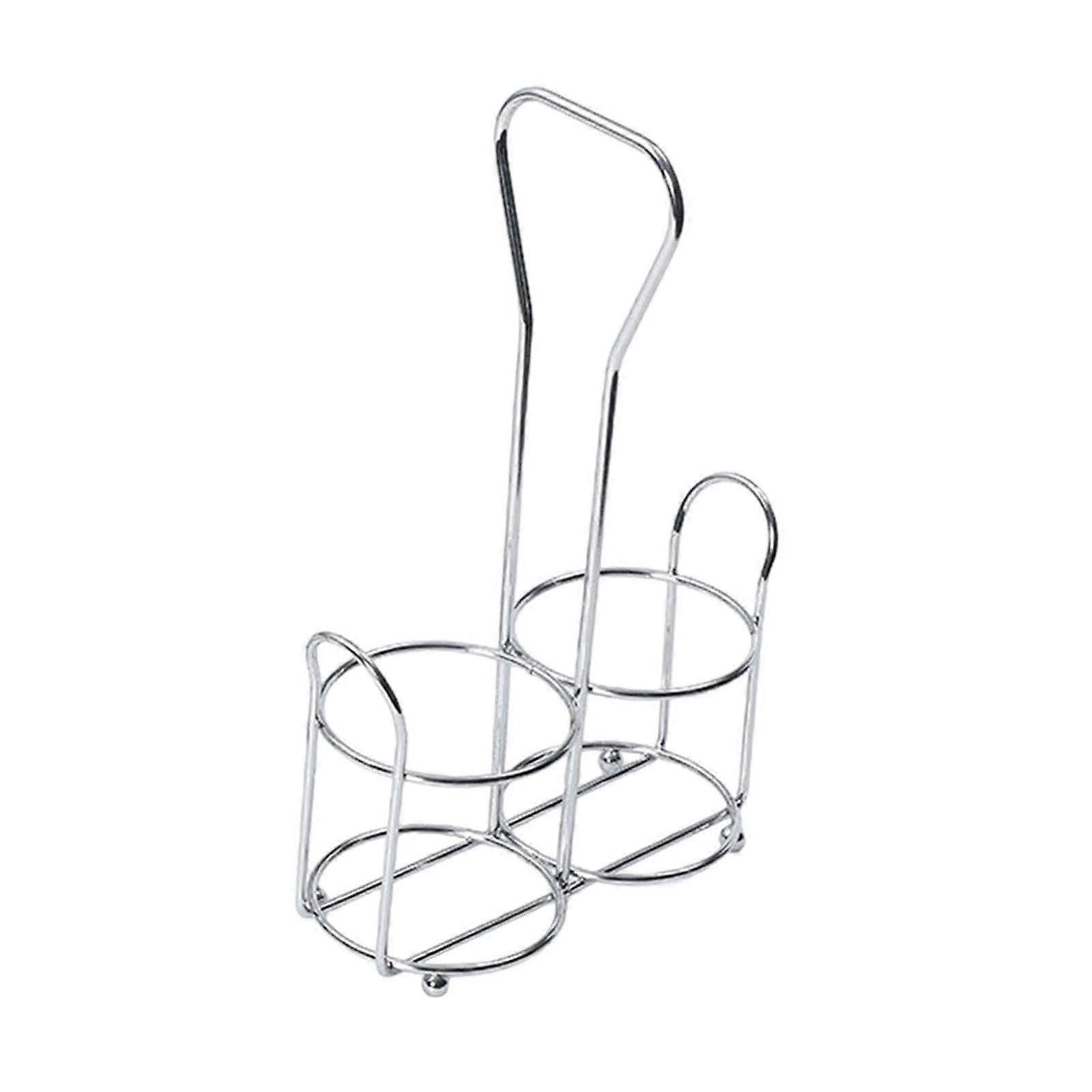 Spice Rack Kitchen Organizer with Rustproof Metal Shelf for Countertop and Cabinet Storage, Silver