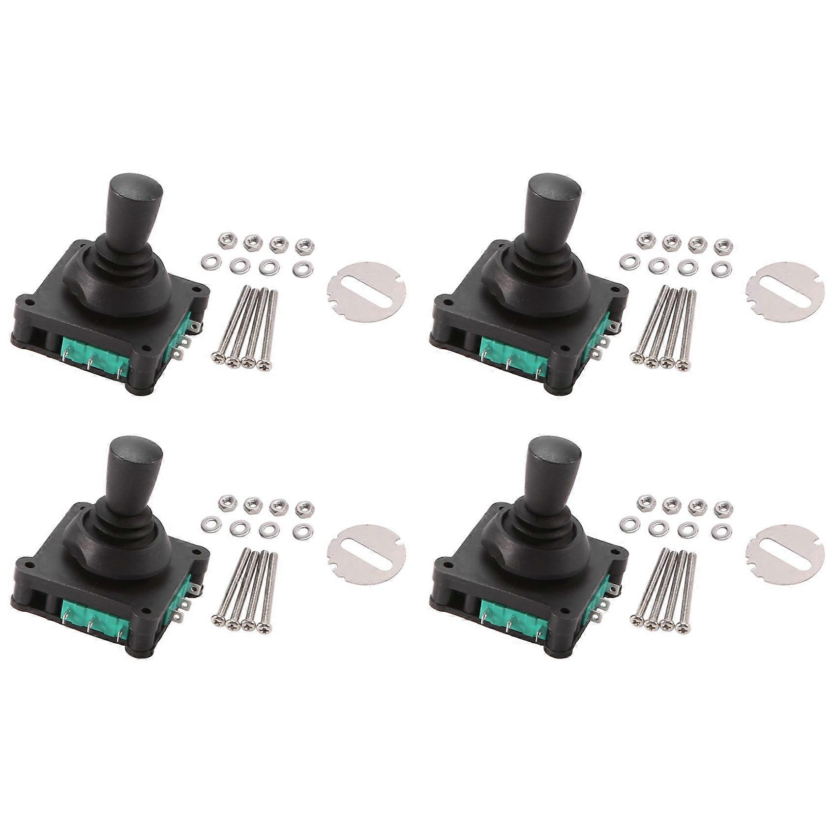 4X Joystick Switch AC 240V 5A 4NO 4NC Momentary 2.5mm Fixing Thread Joystick Switch