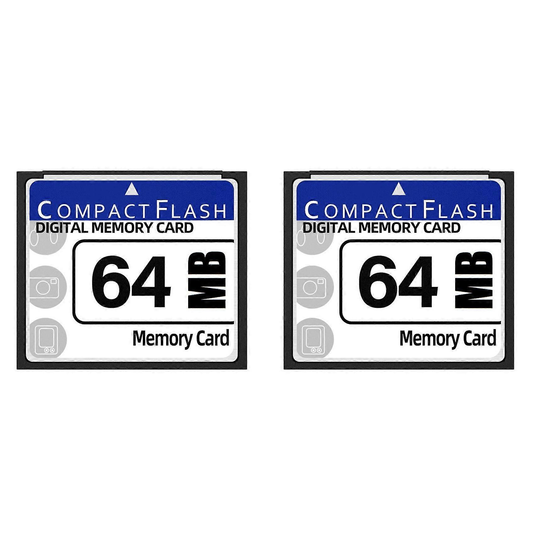 2X 64MB Compact Flash Memory Card for Camera, Advertising Machine, Industrial Computer Card