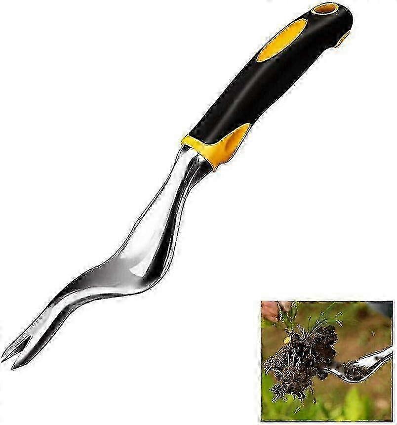 Garden Weeder Ergonomic Aluminum Alloy Handle Weeding Tool to Remove Dandelions_WYT