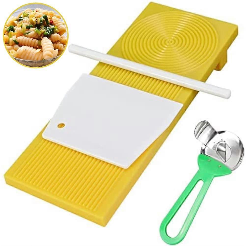 Plastic Gnocchi Board with Rolling Pin for Uniform Pasta and Gnocchi Making, 25x10x2 Manual Tool